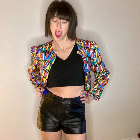 Topshop Pants - Topshop Faux Leather Shorts